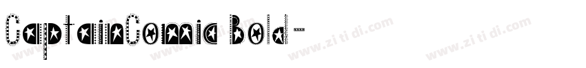 CaptainComic Bold字体转换